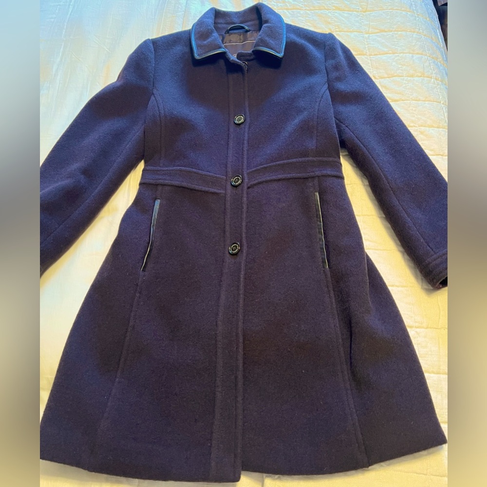 Coach Coat Vintage Dark Brown Large EUC